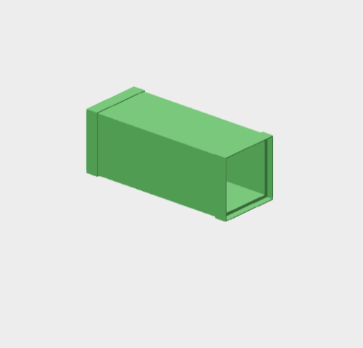 Download sketchup model Ei120 500X500 canalizzazione di servizio fuoco esterno