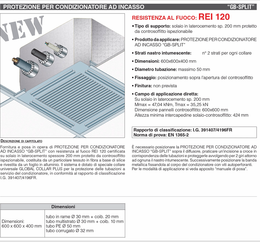 Download Built-in air conditioner REI120 Specifications Global Building