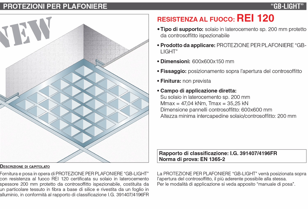 Download Global Building Protection for REI 120 Ceiling lights
