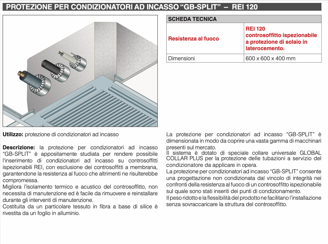 Download technical information Built-in air conditioner REI120