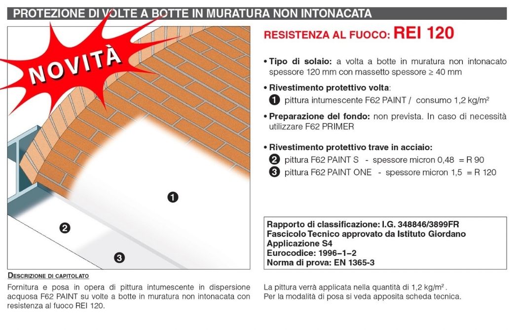 Download specifications F62 Paint  Protection of unplastered masonry vaults 