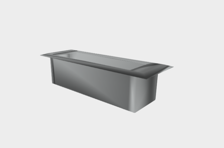Download 3ds model Mini corniche ground recessed Platek