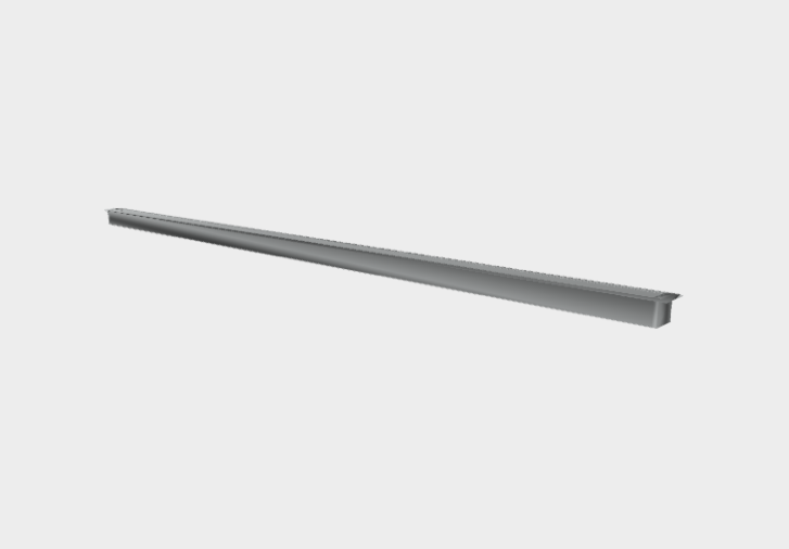 Download 3ds model Mini corniche ground recessed 1200 Platek