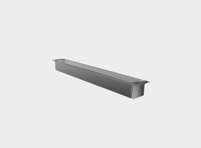 Download 3ds model mini corniche ground recessed 300 Platek