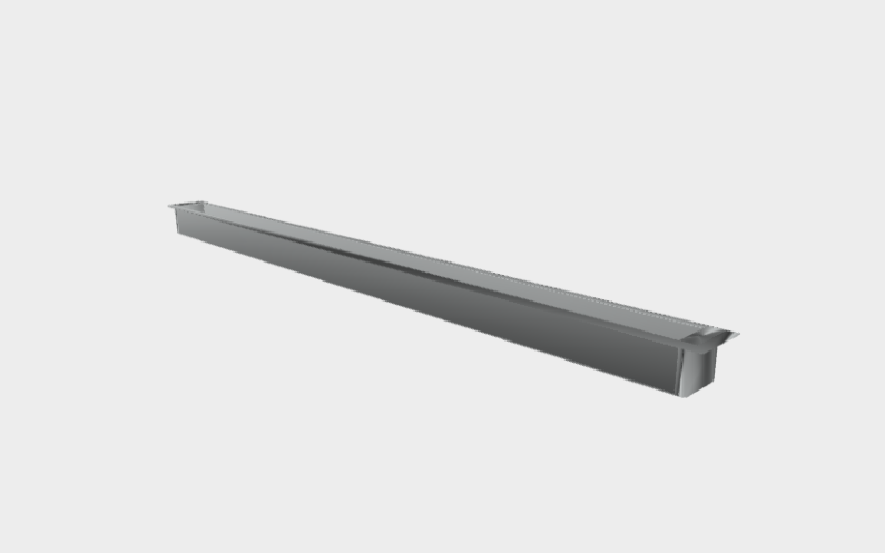 Download 3ds model Mini corniche ground recessed 600 Platek