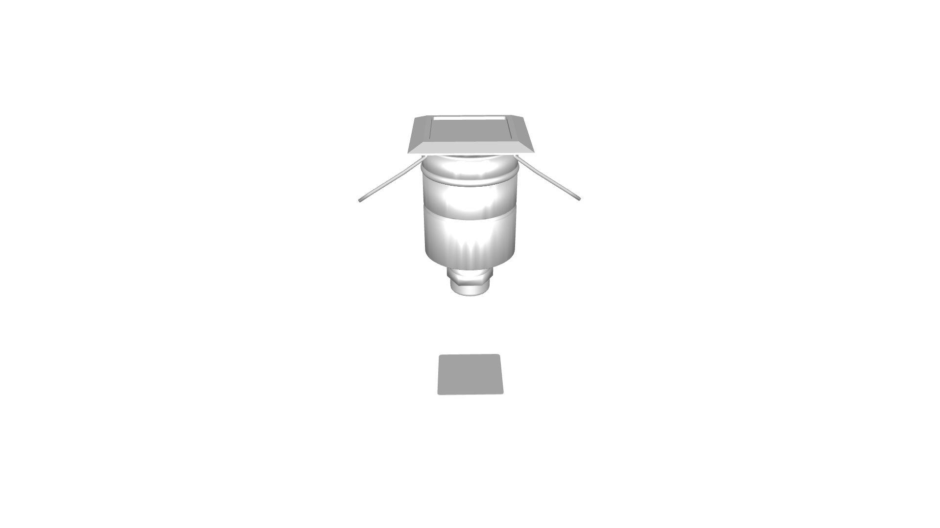 Download 3ds model Nano Square ceiling recessed