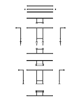 Download 2D dwg CAD model Linebreak L Bollard Platek
