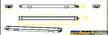Download 2D dwg CAD model Mini corniche in-ground 100 2D  Platek