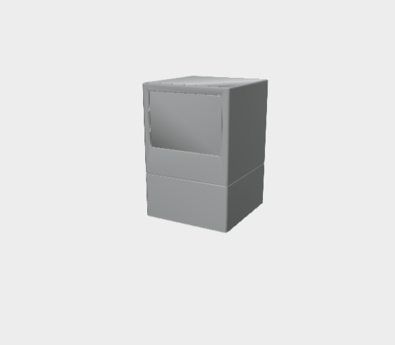 Download 3ds model Mini one 15 bollard 2 opening Platek