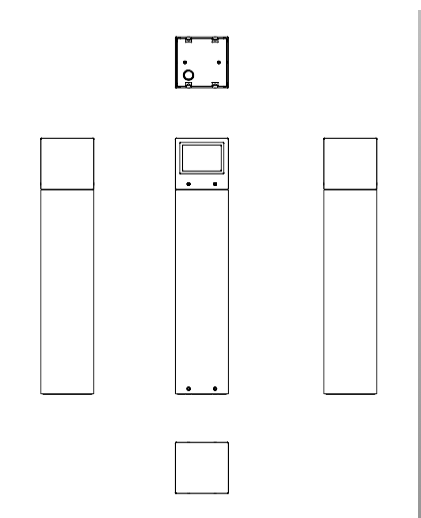 Download dwg CAD model Mini One 50 Bollard Platek