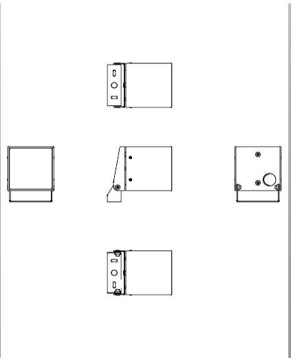 Download 2D dwg CAD model Mini one floodlight Platek