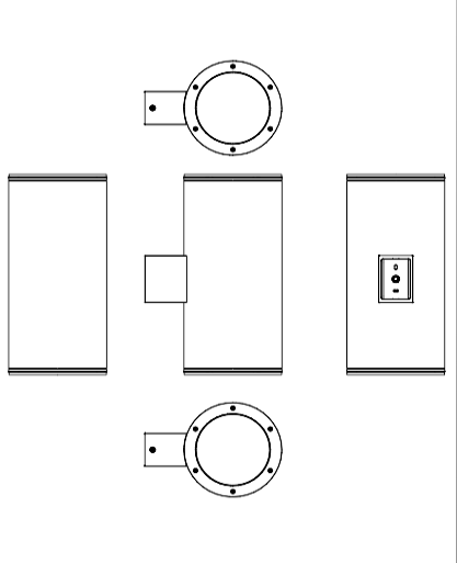 Download dwg CAD model L wall 2D Platek