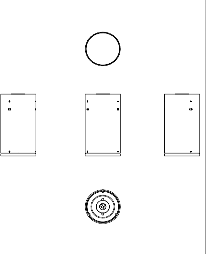 Download 2D dwg CAD model Monaco M Ceiling Mounted Platek