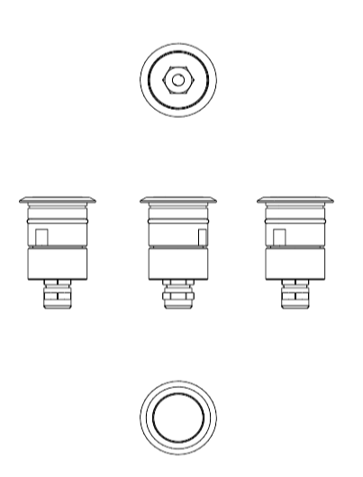 Download 2D dwg CAD model nano inground round Platek