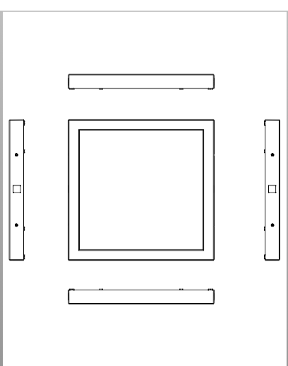 Download 2D dwg CAD model Pix Square 40 Platek