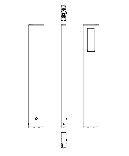 Download 2D dwg CAD model Slim 80 Platek