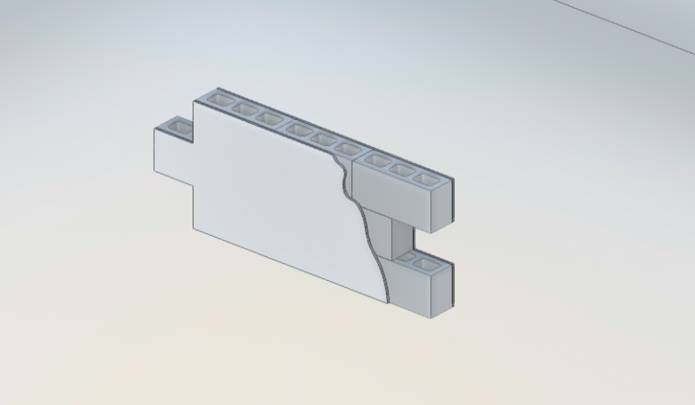 Download revit model F62 Paint - Wall protection made of concrete blocks