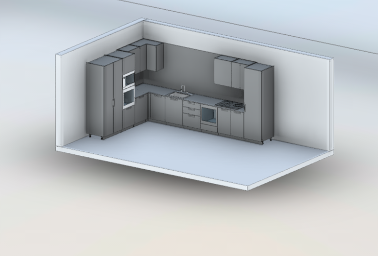 Download revit model Kitchen 1 Aster Pure Glam