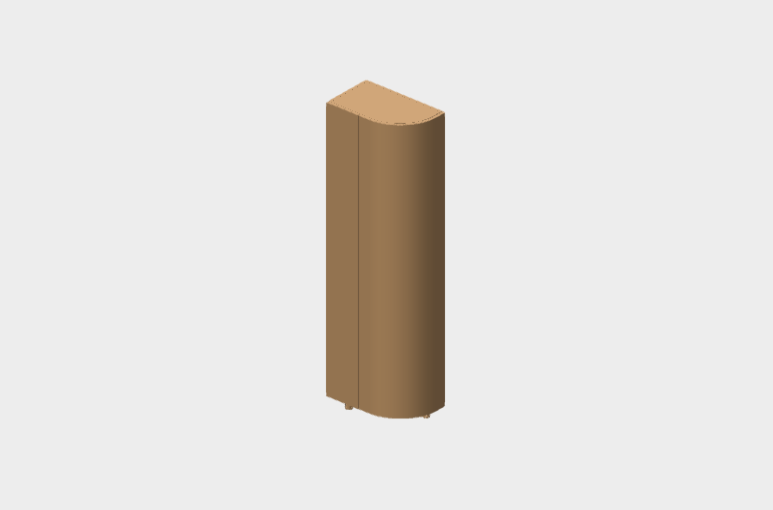 Download dwg CAD model Column Domina 1 Curved Door