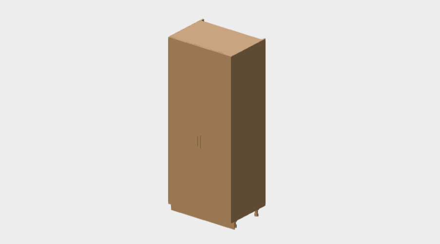 Download dwg CAD model Base columns 2 door 