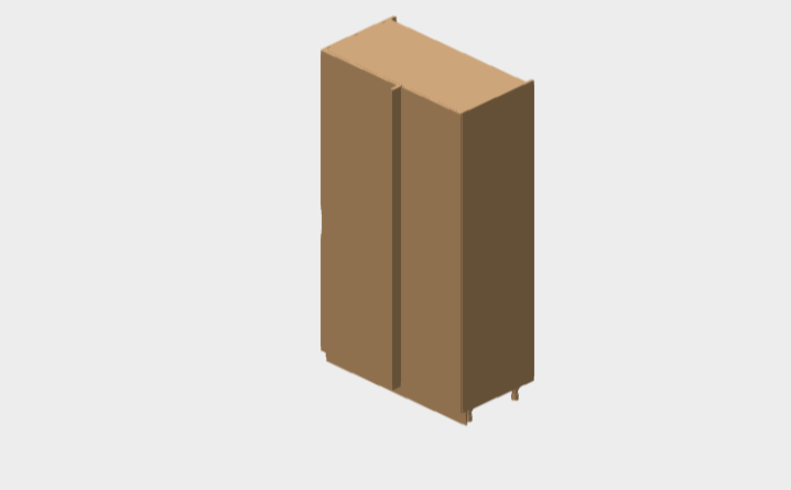 Download dwg CAD model Base column straight corner Aster Cucine