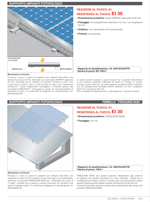 Download specification Protective covers for photovoltaic systems Global Building