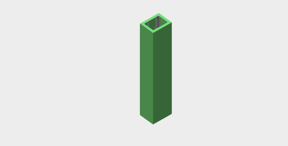 Download sketchup model Columns: reinforced concrete with carbon fiber reinforcement Global Building