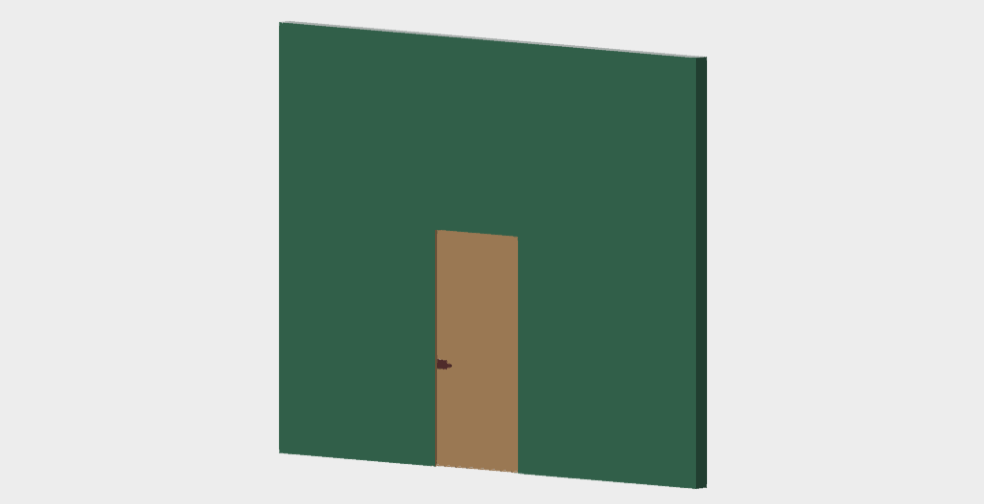 Download dwg CAD model Manhattan Up Henry Glass Swing Door Plain 