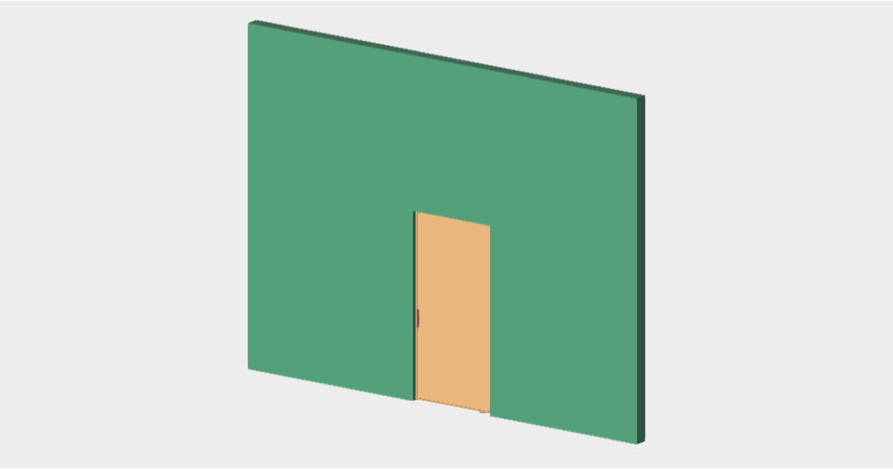Download BIM ifc model Single lateral pivot door Henry Glass