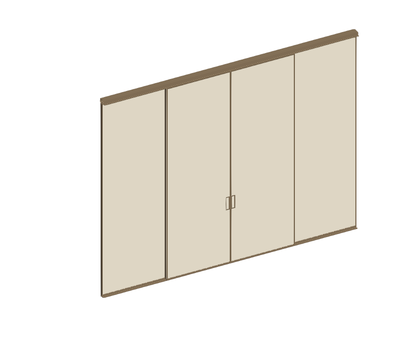 Download BIM Model rfa Manhattan horizontal ceiling, 2 tracks