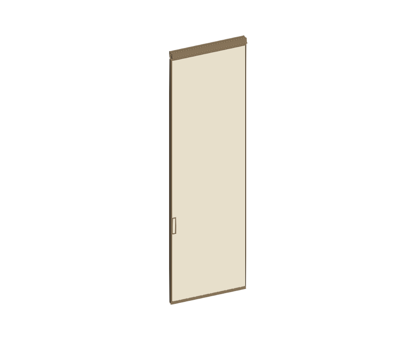 Download BIM Model rfa Manhattan vertical wall 1 track 