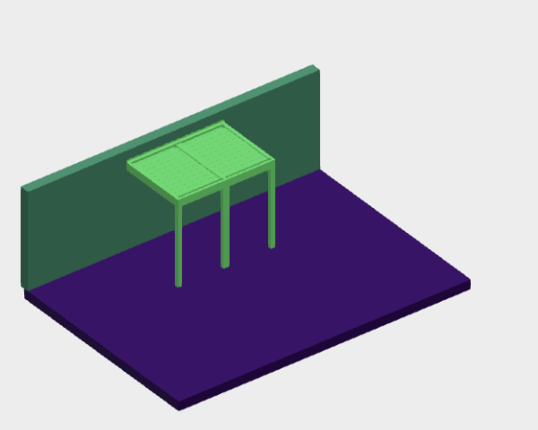 Download dwg CAD model Kedry Neos  Leaning against double column central width closed