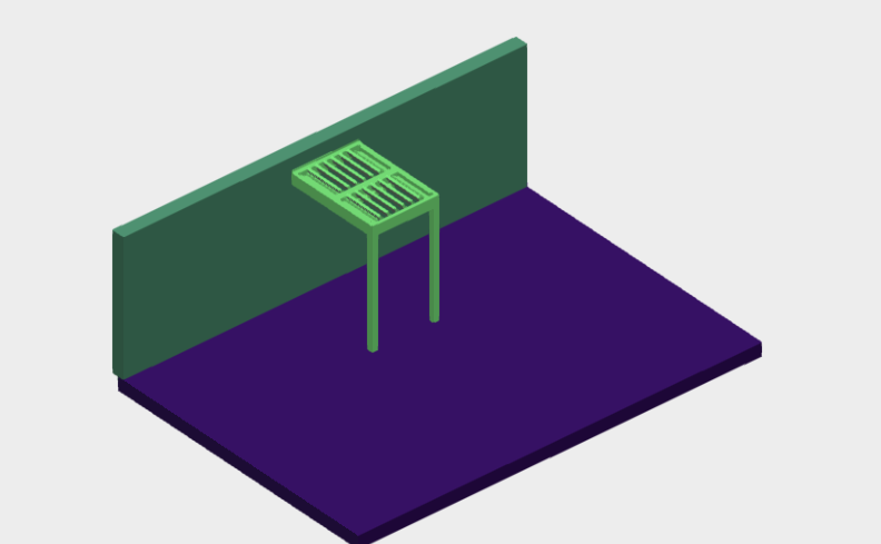 Download dwg CAD model Kedry Neos Leaning against double lenght open