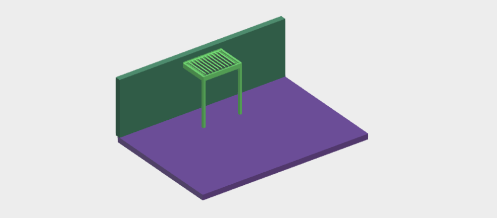 Download dwg CAD model Kedry Neos Leaning against single lenght open
