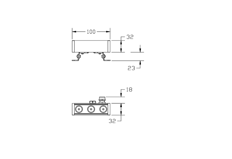 Download 2D dwg CAD model Mini Corniche applique 100 2D