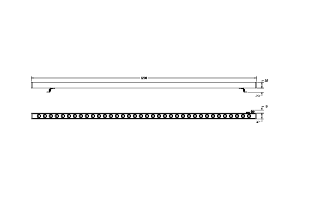 Download 2D dwg CAD model Mini corniche applique 1200 Platek