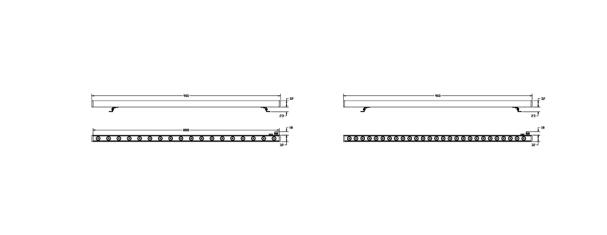 Download 2D dwg CAD model Mini Corniche applique 900 Platek