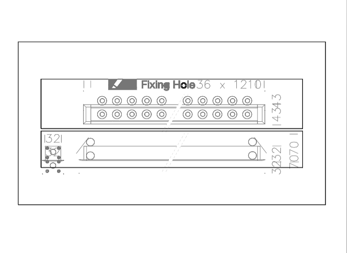 Download 2D dwg CAD model Mini Corniche downlight 1200
