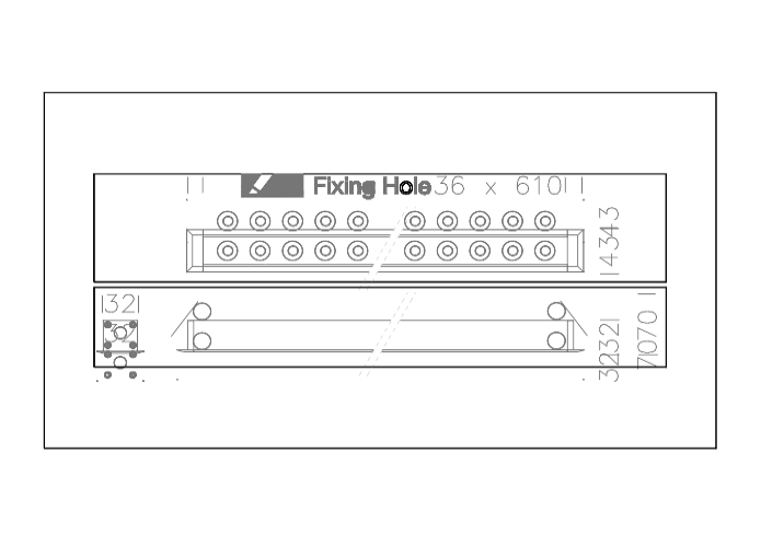 Download 2D dwg CAD model Mini Corniche downlight 600 