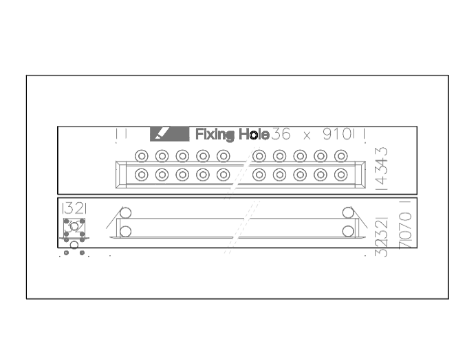 Downlight 2D dwg CAD model Mini Corniche 900 Platek
