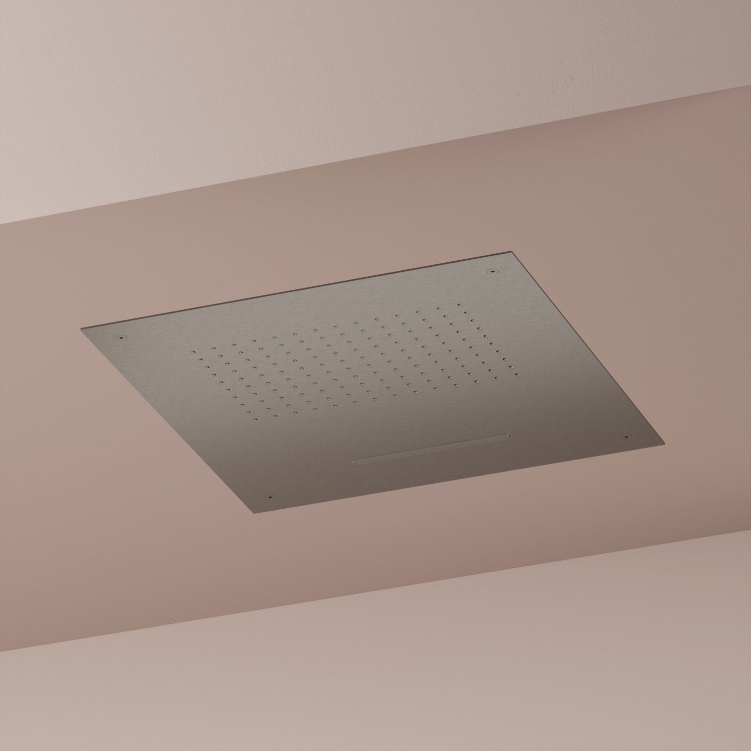 Download dwg CAD model AR142 Ceiling-mounted shower head with waterfall effect 50x50cm