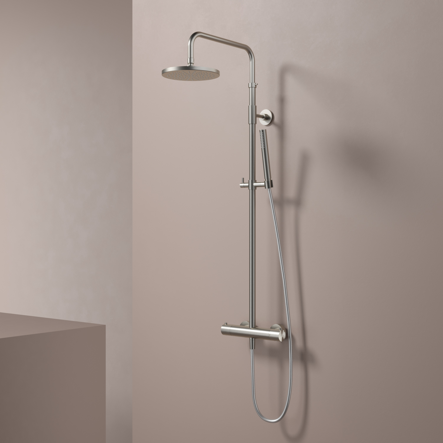 Download SDS33  Shower set with thermostatic mixer, 20cm shower head and hand shower Hotbath