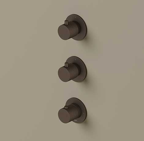 Download BIM Model rfa GY7066D Built-in thermostatic shower mixer with two taps and shut-off valves 