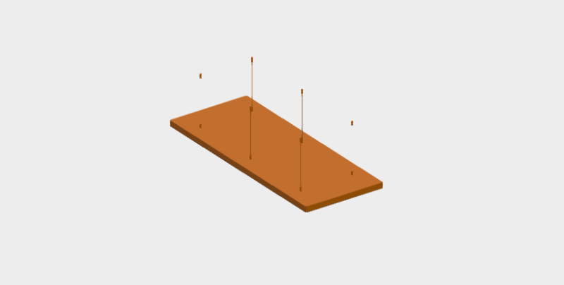 Download dwg CAD model Ceiling 60x150 Lvb Quartetto