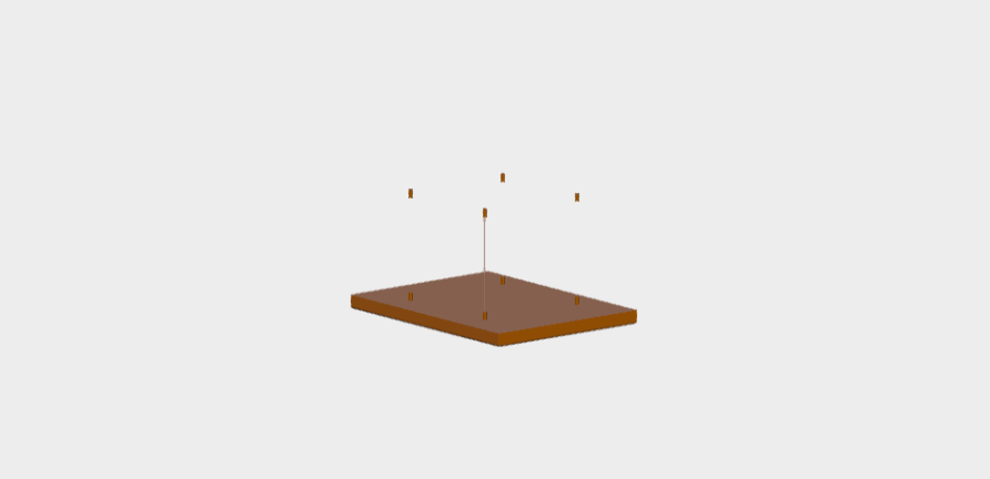Download dwg CAD model Ceiling 60x80 Quartetto 