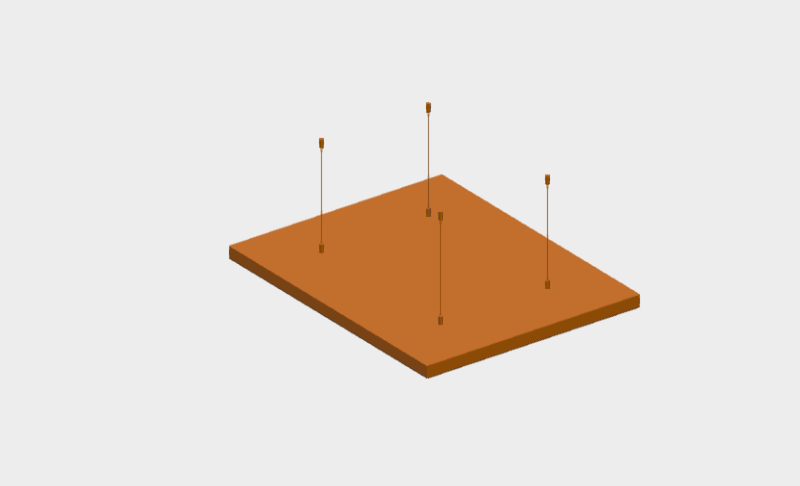 Download sketchup model Ceiling 80x100 LvB Quartetto