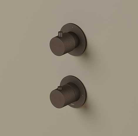 Download dwg CAD model GY7009D Built-in thermostatic mixer with 2-way diverter  Hotbath