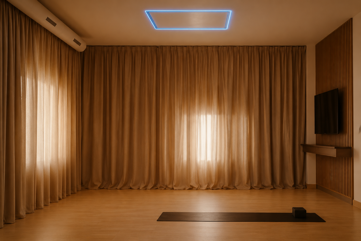 FF Systems - Yoga room_closed trapdoor, soundproofing, systems