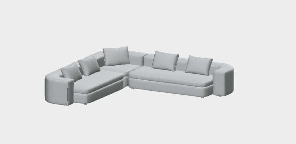 Download 3D dwg CAD model Foster ANF 120SX-140DX Milano bedding