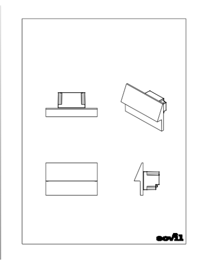 Download dwg CAD model sovil Aria 99258 2D illuminazione da esterno